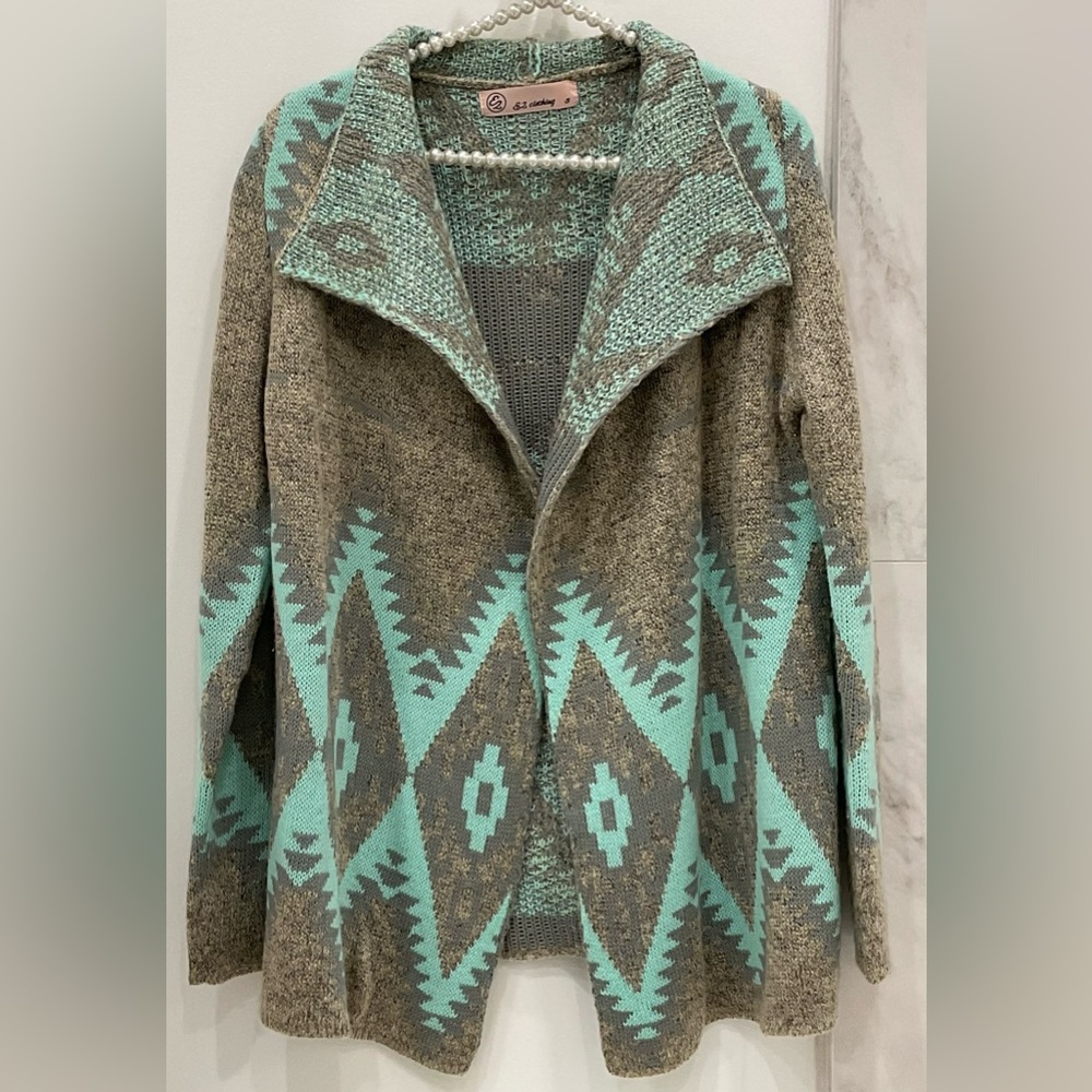 🔴E2 CLOTHING OPEN FRONT SWEATER CARDIGAN🔴
